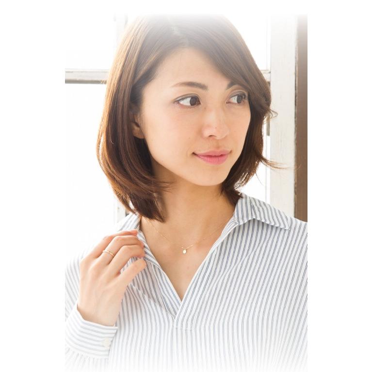 スマイル ニコちゃん ダイヤモンド ネックレス 華奢 K18 18金 レディース ジュエリー アクセサリーの画像