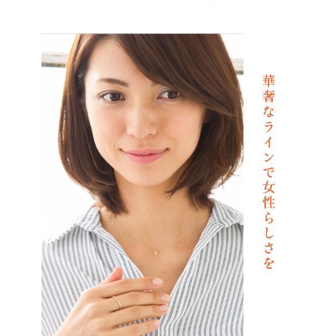 スマイル ニコちゃん ダイヤモンド ネックレス 華奢 K18 18金 レディース ジュエリー アクセサリーの画像