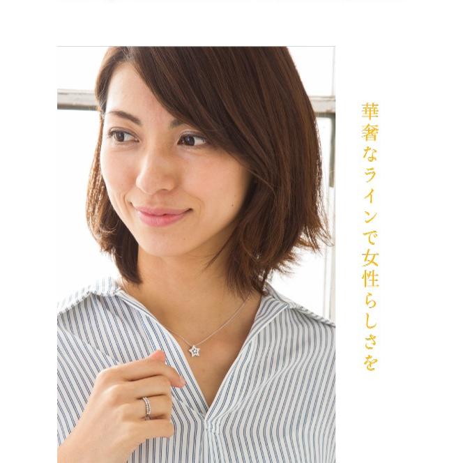 ダイヤモンド ネックレス ダイヤ 0.3ct プラチナ900 pt900 スター 星 誕生石 ペンダント レディース ジュエリー アクセサリーの画像