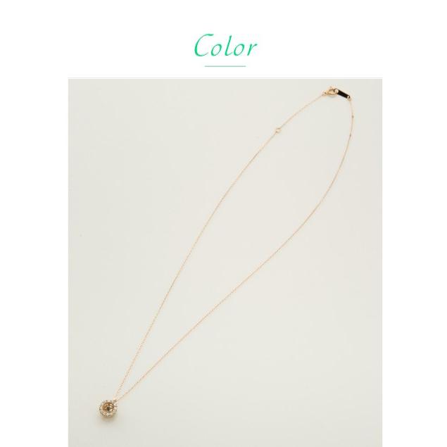 ダイヤモンド ネックレス ダイヤ 0.2ct ダンシングストーン ペンダントｋ18 ゴールド 18k 18金 レディース アクセサリーの画像
