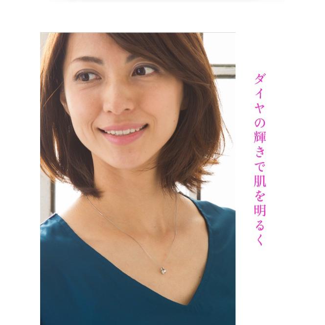 一粒ダイヤモンド ネックレス 0.3ct アップ Hカラーアップ SIクラス GOODアップ 脇石0.02ct プラチナ900 pt900 ソリティア レディースの画像