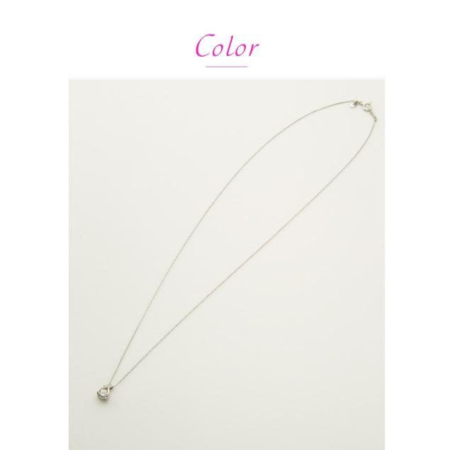 一粒ダイヤモンド ネックレス 0.3ct アップ Hカラーアップ SIクラス GOODアップ 脇石0.02ct プラチナ900 pt900 ソリティア レディースの画像