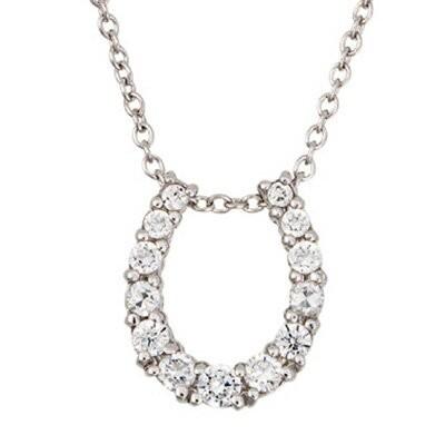 k18 ネックレス ペンダント 馬蹄 ダイヤモンド ホースシュー ダイヤ 0.2ct レディース ジュエリー プレゼント ギフトの画像