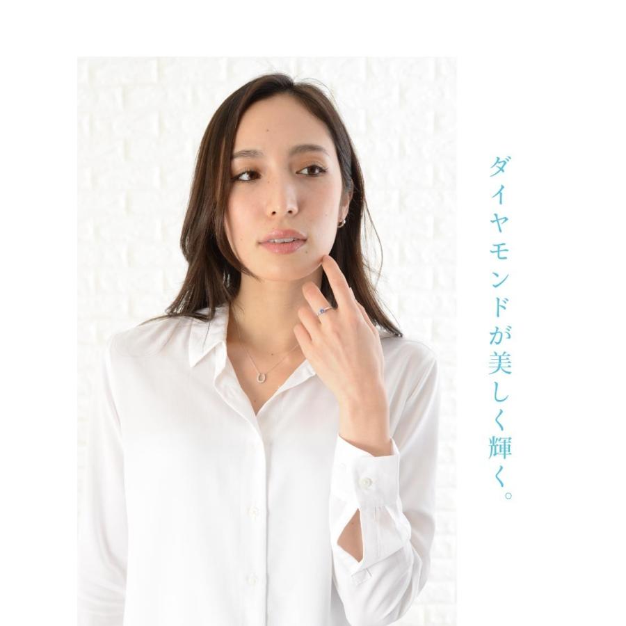 k18 ネックレス ペンダント 馬蹄 ダイヤモンド ホースシュー ダイヤ 0.2ct レディース ジュエリー プレゼント ギフトの画像