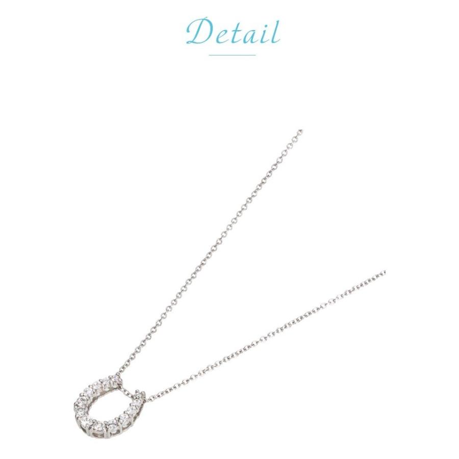 k18 ネックレス ペンダント 馬蹄 ダイヤモンド ホースシュー ダイヤ 0.2ct レディース ジュエリー プレゼント ギフトの画像