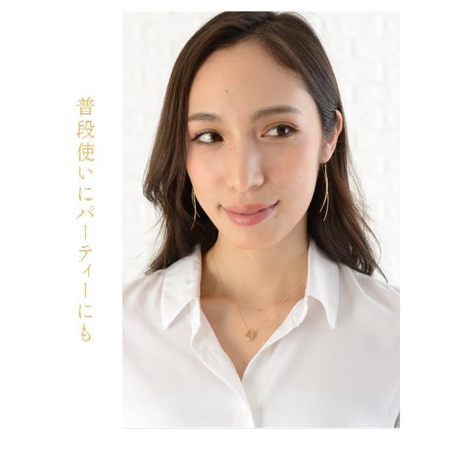 馬蹄 ホースシュー ダイヤ ネックレス ペンダントk18 18金 ダイヤモンド 0.05ct レディース アクセサリーの画像