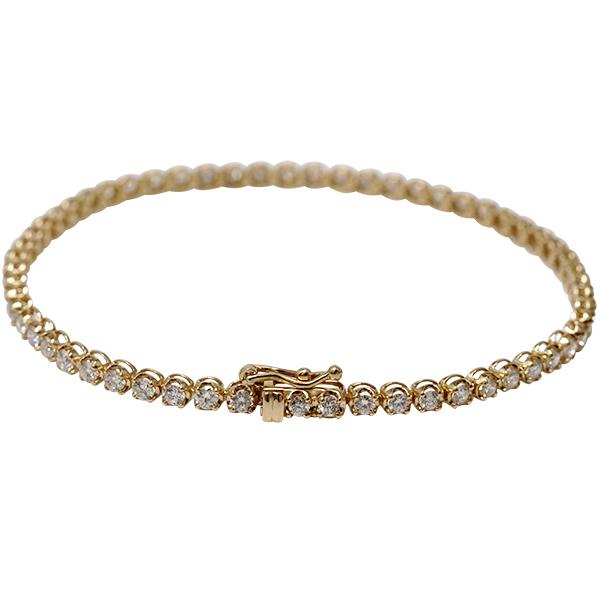 テニスブレスレット ダイヤモンド 2.00ct 18金 k18 18k ブレスレット