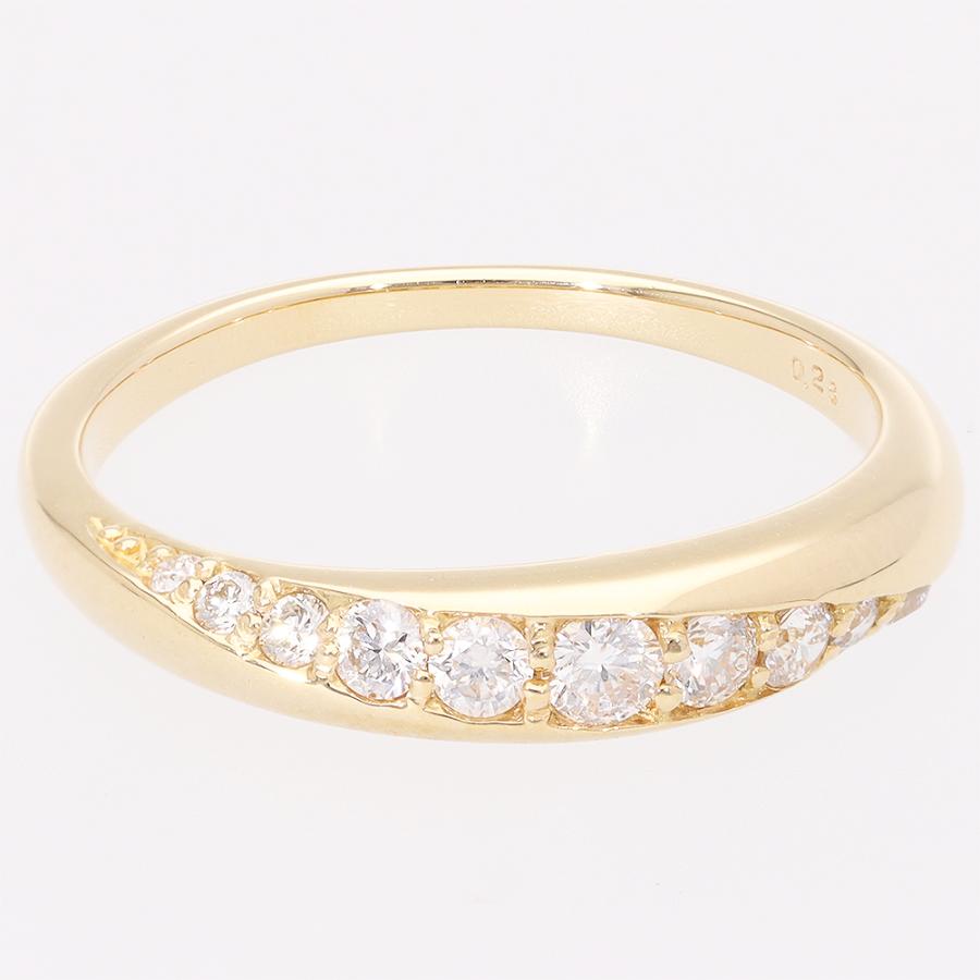 指輪 ダイヤモンド リング 18金 k18 イエローゴールド ピンクゴールド ホワイトゴールド 18k ダイヤ 0.28ｃｔ グラデーションリングの画像