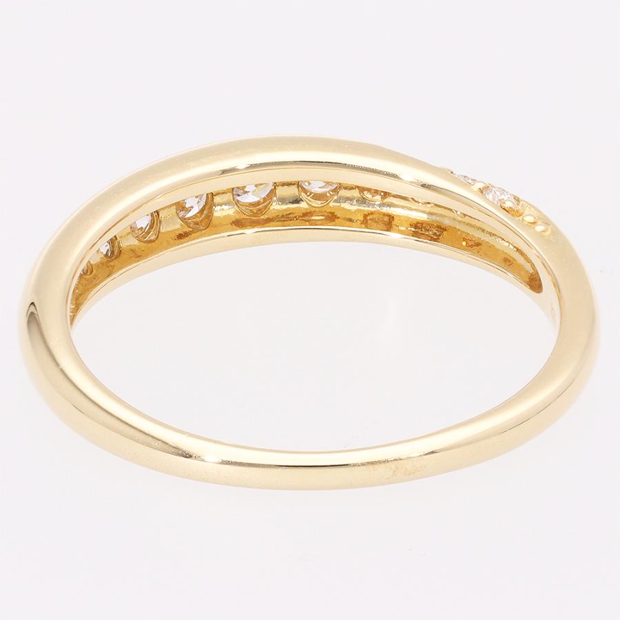指輪 ダイヤモンド リング 18金 k18 イエローゴールド ピンクゴールド ホワイトゴールド 18k ダイヤ 0.28ｃｔ グラデーションリングの画像