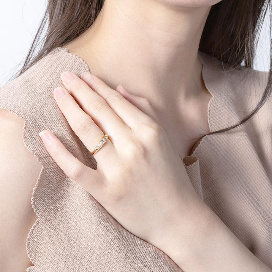 指輪 ダイヤモンド リング 18金 k18 イエローゴールド ピンクゴールド ホワイトゴールド 18k ダイヤ 0.28ｃｔ グラデーションリングの画像
