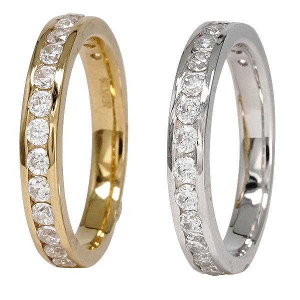 指輪 レール留め エタニティリング ダイヤモンド リング 0.5ct 指輪 レール留め エタニティリング ダイヤモンド リング 0.5ct
