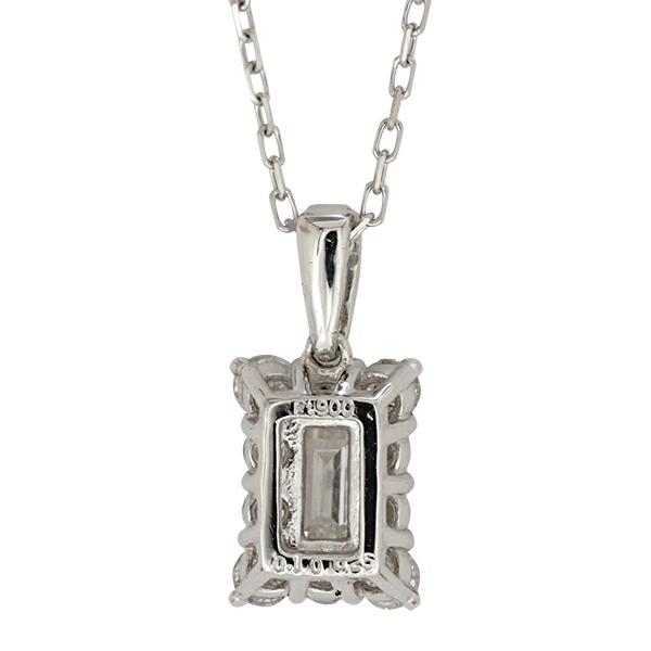 ネックレス ダイヤモンド レディース ペンダント バケット カット 0.35ct pt900 プラチナ ジュエリー アクセサリー プレゼント ギフトの画像