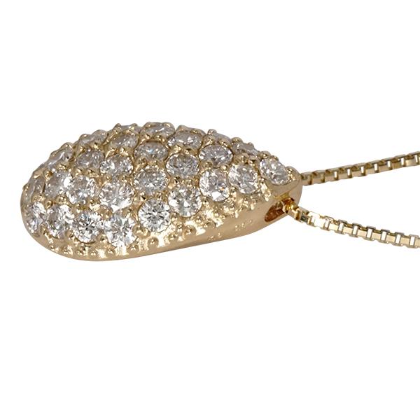 ネックレス レディース ダイヤモンド パヴェ ダイヤ 0.80ct ティア