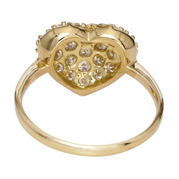 指輪 ハート パヴェ ダイヤモンド 0.80ct リング 18金 k18 18k イエローゴールド ピンクゴールド ホワイトゴールド_4