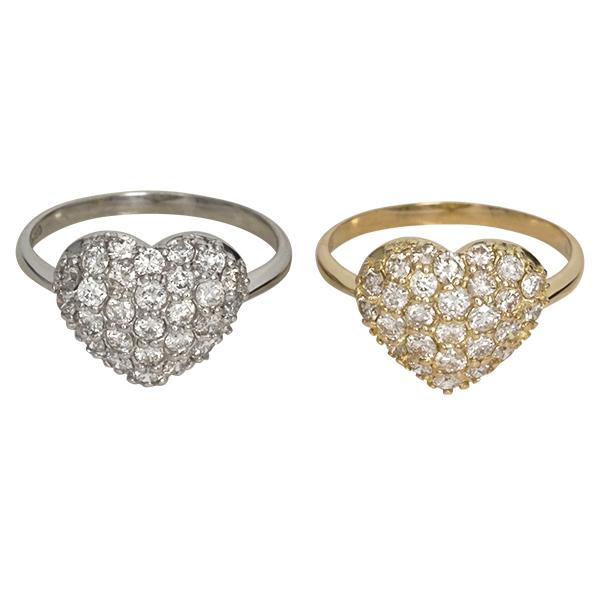 指輪 ハート パヴェ ダイヤモンド 0.80ct リング 18金 k18 18k イエローゴールド ピンクゴールド ホワイトゴールド_5