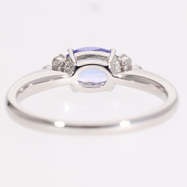 指輪 タンザナイト ダイヤモンド プラチナ 0.10ct プラチナ900 リング 婚約指輪 ring 刻印 品質保証書 女性 レディース ジュエリーの画像