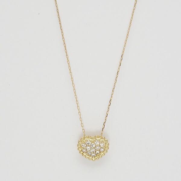 K18 ネックレス ダイヤモンド 0.40ct ハート ペンダント 18金 イエローゴールド ピンクゴールド ホワイトゴールド 18k チェーン 品質保証書の画像