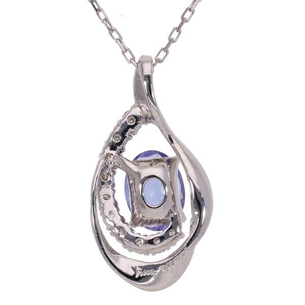 ネックレス タンザナイト ダイヤモンド プラチナ 0.14ct プラチナ900 レディース ジュエリー アクセサリー プレゼント ギフト 人気 おすすめの画像