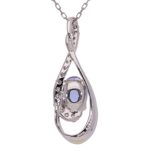 ネックレス タンザナイト ダイヤモンド プラチナ 0.14ct プラチナ900 レディース ジュエリー アクセサリー プレゼント ギフト 人気 おすすの画像
