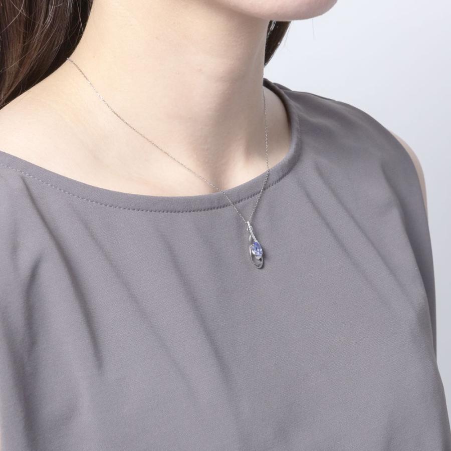 ネックレス タンザナイト ダイヤモンド プラチナ 0.14ct プラチナ900 レディース ジュエリー アクセサリー プレゼント ギフト 人気 おすすの画像