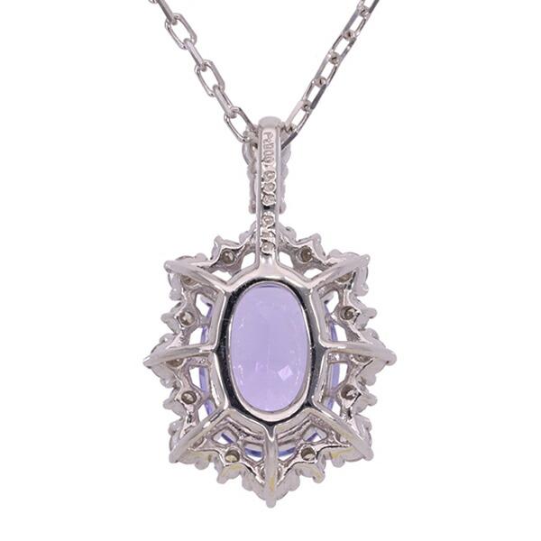 ネックレス タンザナイト ダイヤモンド プラチナ 0.10ct プラチナ900 レディース ジュエリー アクセサリー プレゼント ギフト 人気 おすすめの画像