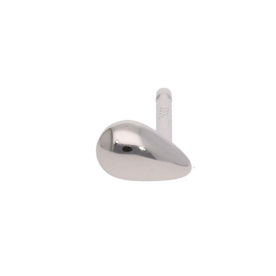 【片耳ピアス】セカンドピアス プラチナ ペアシェイプ 軸太 0.9ｍｍ×長さ12ｍｍの画像