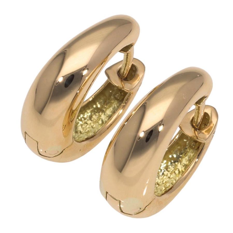 ピアス フープピアス 月甲 18金 k18 18kの画像