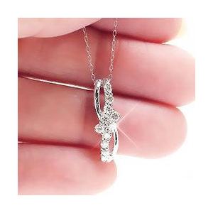 ダイヤモンド ネックレス ペンダント k18ゴールド ダイヤ 0.3ct テンダイヤモンド 18金 レディース アクセサリーの画像