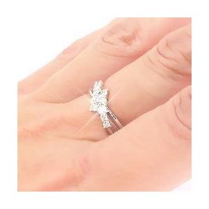 指輪 ダイヤモンド リング k18ゴールド ダイヤ 0.3ct テンダイヤモンド 18金 レディース ジュエリー アクセサリーの画像
