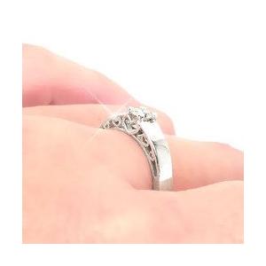 指輪 一粒ダイヤモンド リング ソリティア ダイヤ 0.2ct ハート リング k18ゴールド 18金 レディース アクセサリーの画像