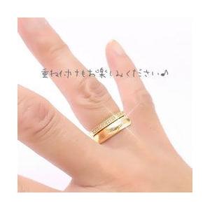指輪 ハーフエタニティリング 18金 ダイヤモンド アンティーク ミル 0.1ct k18ゴールド リング レディース アクセサリーの画像