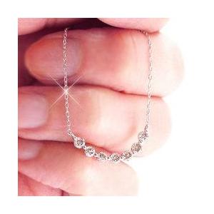 ダイヤモンド ラインネックレス ペンダント プラチナ900 pt900 ダイヤ 0.5ct レディース ジュエリー アクセサリーの画像