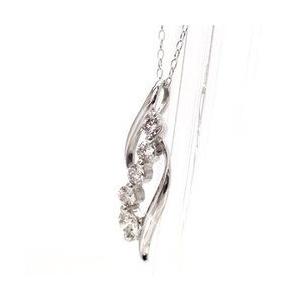 ダイヤモンド ネックレス ダイヤ 0.3ct ダイヤモンド ペンダント k18ゴールド 18金 レディース アクセサリーの画像