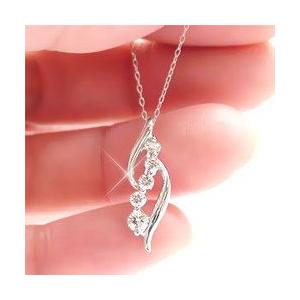 ダイヤモンド ネックレス ダイヤ 0.3ct ダイヤモンド ペンダント k18ゴールド 18金 レディース アクセサリーの画像