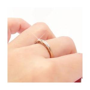 指輪 ダイヤモンド リング ミル打ち風 ダイヤ 0.05ct k18ゴールド 18金 レディース ジュエリー アクセサリーの画像