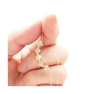フラワー 花 ミル打ち ダイヤモンド ペンダント ネックレス ダイヤ 0.3ct k18ゴールド 18金 レディース アクセサリーの画像