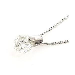 ソリティア 大粒 ダイヤ ペンダント 一粒ダイヤモンド ネックレス 1ct プラチナ900 pt900 レディース アクセサリー_1