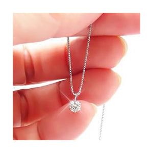 ダイヤモンド 一粒ダイヤ プラチナ900 pt900 ソリティア ダイヤモンド ネックレス ペンダント 0.2ct 大粒 ダイヤ レディースの画像