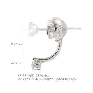 ダイヤモンド バックキャッチ 0.1ct プラチナ900 pt900 シリコンキャッチ レディース ジュエリー アクセサリーの画像