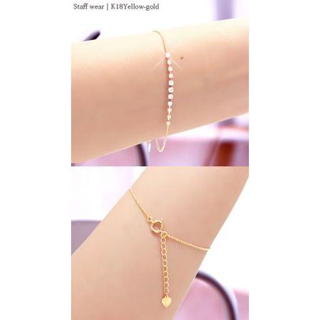 ダイヤモンド ブレスレット ダイヤ 0.3ct k18ゴールド アジャスター付 