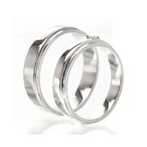 指輪 結婚ペアリング 2本セット k10ゴールド 10金 0.05ct セットリング マリッジリング 人気 レディースの画像