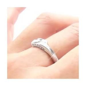 指輪 ダイヤモンド リング プラチナ900 pt900 V字 ダイヤモンド 0.05ct Vライン 無垢 レディース ジュエリー アクセサリーの画像