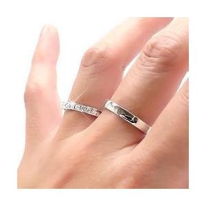 指輪 結婚ペアリング 2本セット ダイヤモンド 0.22ct 10金 k10ゴールド ブライダル マリッジリング 無垢 レディースの画像