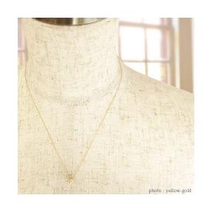 k18ゴールド 一粒ダイヤモンド ネックレス ペンダント ソリティア ダイヤ 0.2ct ハート爪 18金 レディース アクセサリーの画像