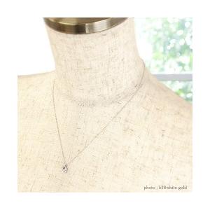 一粒ダイヤモンド ネックレス ペンダント ｋ18 ソリティア 18金 ゴールド 0.2ct 一粒ダイヤ レディース アクセサリーの画像