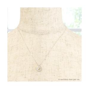 pt900 プラチナ900 ダイヤモンド ネックレス 0.15ct オープンキャット ネコ 猫 ねこ cat ねこ耳 ペンダント レディースの画像