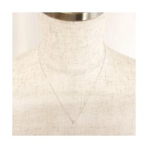 ムーン 月 三日月 pt900 一粒ダイヤモンド ネックレス ダイヤ 0.1ct プラチナ900 レディース ジュエリー アクセサリーの画像