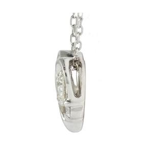 pt900 オープンハート ネックレス ダイヤモンド 0.2ct プラチナ900 ペンダント レディース ジュエリー アクセサリーの画像