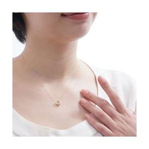 ダンシングストーン ダイヤモンド ネックレス ペンダント ダイヤ 0.2ct 18金 ゴールド レディース アクセサリーの画像