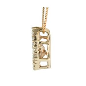 ダンシングストーン ダイヤモンド ネックレス 馬蹄 ペンダント ホースシュー ダイヤ 0.5ct 18金 ゴールド レディースの画像